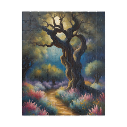 Garden of Gethsemane Olive Trees Jigsaw Puzzle, Religious Theme Faith-Based Tabletop Game, Meditation Activity, Stress Relief, Unique Gift 110 pcs (Vertical) Puzzle The Puzzle Chest