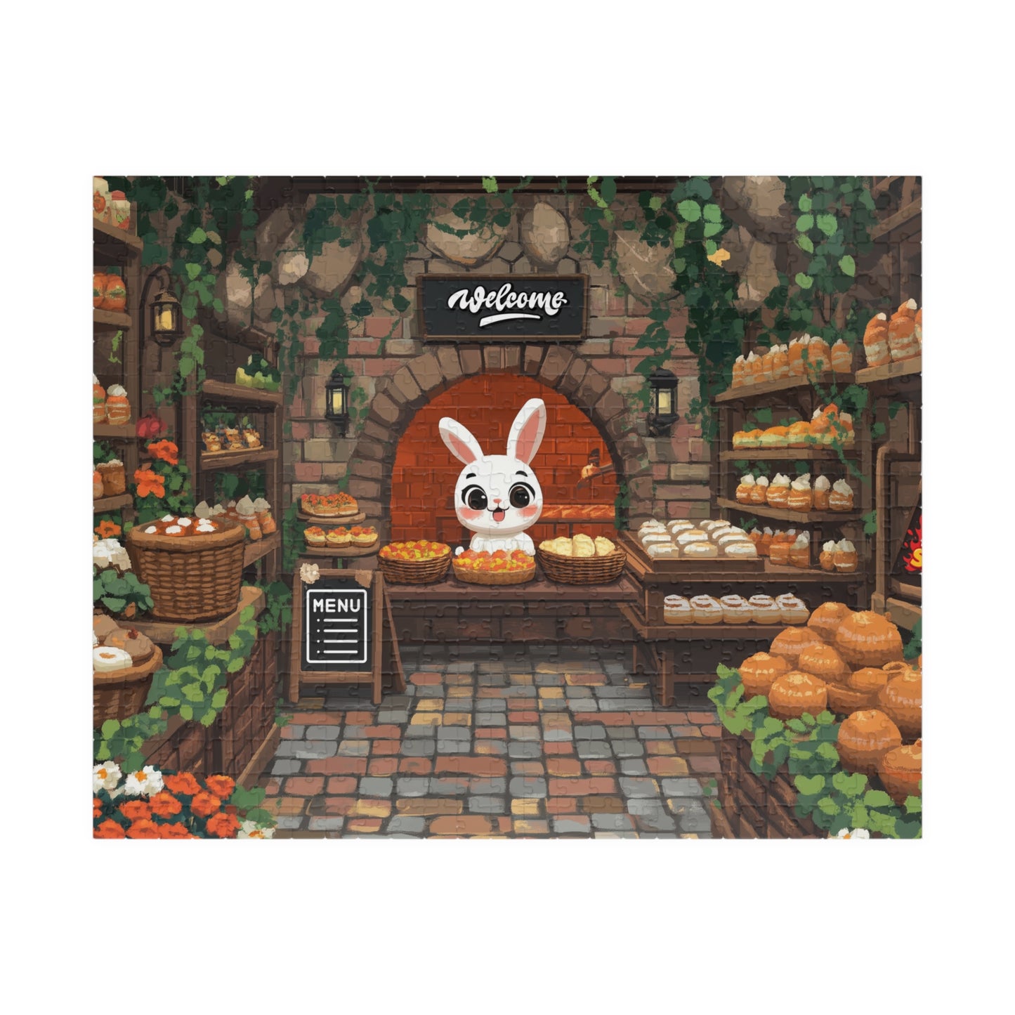 Bunny Bakery Puzzle 520 Piece | Cute Rabbit Bread Shop Jigsaw Puzzle The Puzzle Chest