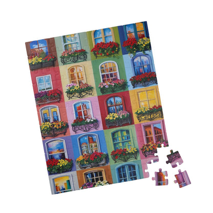 Floral Window Collage Puzzle, Colorful Jigsaw Adult Game for Home, Family or Solo Fun, Unique Puzzle Lover Gift, 110-1014 Piece Puzzle The Puzzle Chest