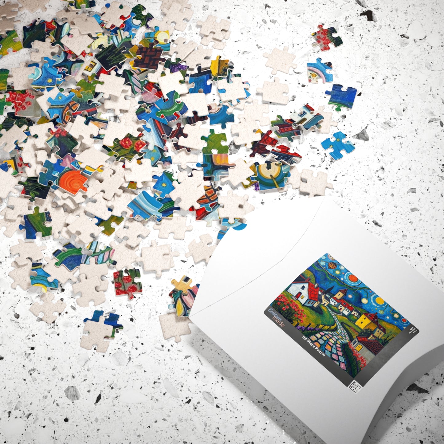 Whimsical Village Puzzle, 110, 252, 520, 1014-piece, Cozy Family Time Activity, Perfect Gift for Puzzle Lovers, Home Decor, Brain Teaser The Puzzle Chest
