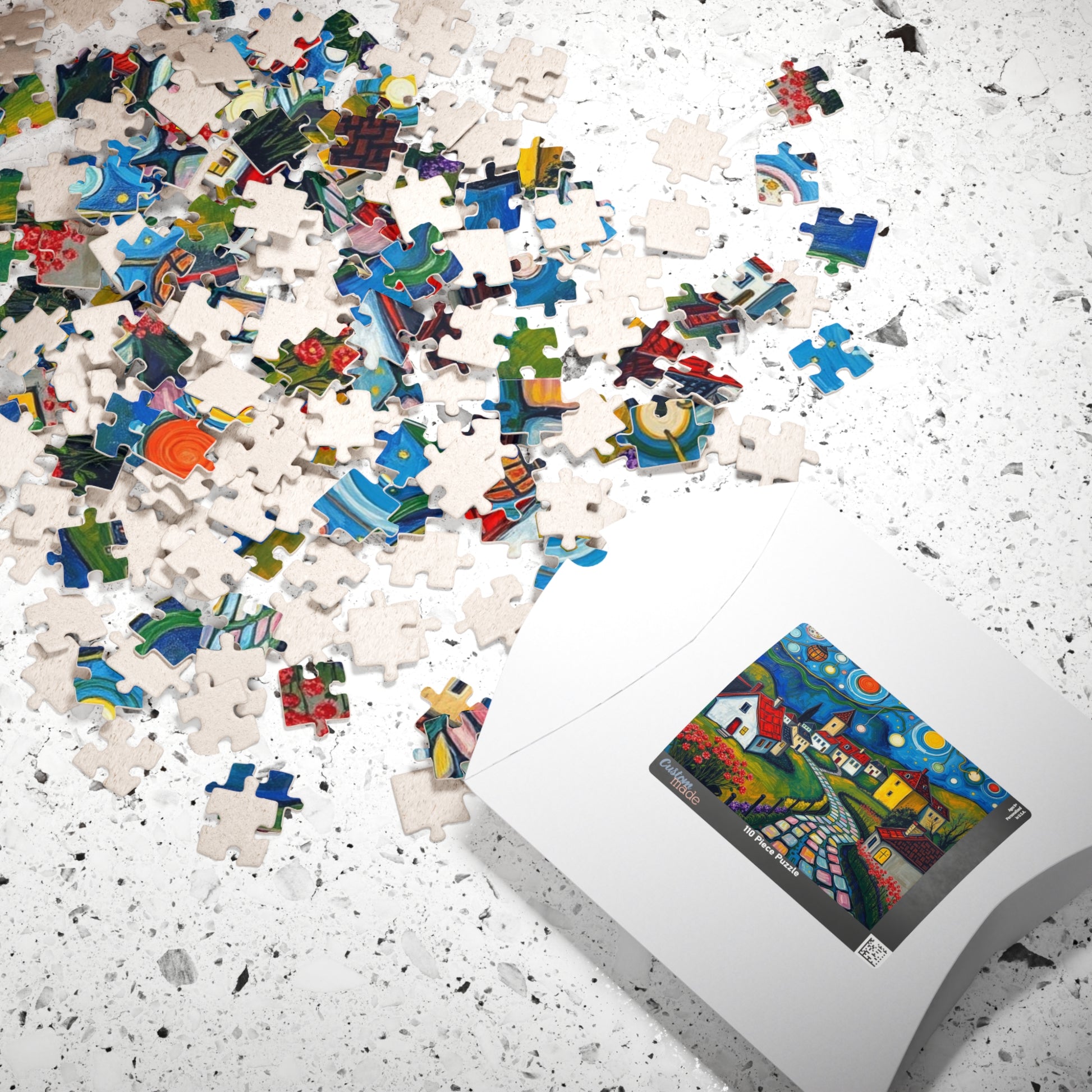 Whimsical Village Puzzle, 110, 252, 520, 1014-piece, Cozy Family Time Activity, Perfect Gift for Puzzle Lovers, Home Decor, Brain Teaser The Puzzle Chest