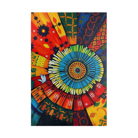 Colorful Abstract Puzzle Art, 110/252/520/1014-piece Jigsaw for Solo Fun, Family Game Night, Mental Exercise, Gift for Adults 1014 pcs (Vertical) Puzzle The Puzzle Chest