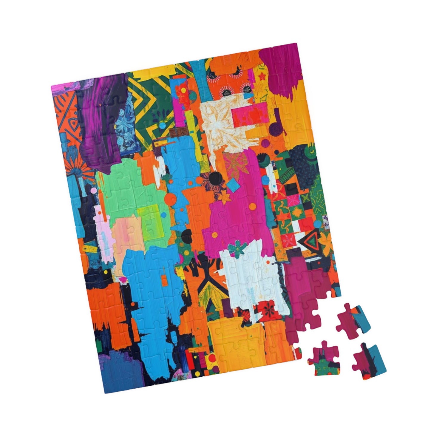 Vibrant Modern Art Puzzle - Colorful Abstract Jigsaw for Family or Solo Fun Puzzle The Puzzle Chest