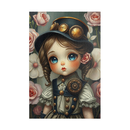 Whimsical Victorian Girl Puzzle, 110-1014 Piece Steampunk Jigsaw Game, Family Game, Gift for Adult and Teen Puzzle Lover, Home Entertainment 1014 pcs (Vertical) Puzzle The Puzzle Chest