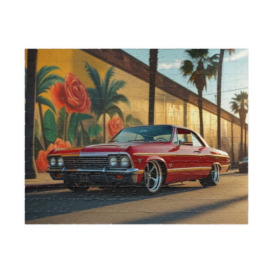 Classic Car Puzzle - 1954 Chevy Impala Lowrider, Vintage Auto Art, Gift for Car Lovers, Home Decor, Family Game Night, Unique Art Piece 252 pcs (Horizontal) Puzzle The Puzzle Chest
