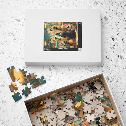Dog Crew Bakery - Kitchen Scene, Animal Themed Puzzle for Adults, Fun Family Activity, Pet Lover Holiday Birthday Gift Puzzle The Puzzle Chest