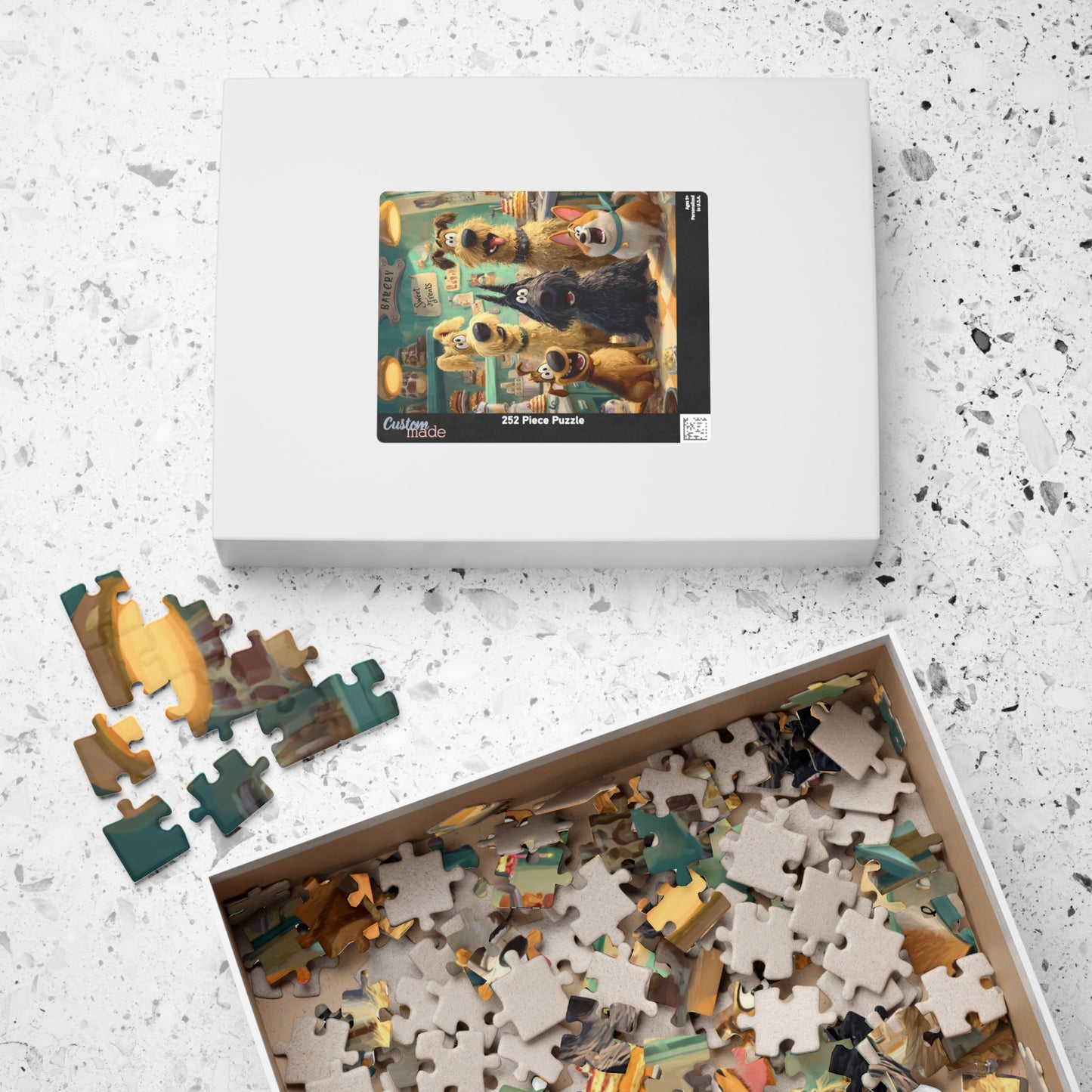 Dog Crew Bakery - Kitchen Scene, Animal Themed Puzzle for Adults, Fun Family Activity, Pet Lover Holiday Birthday Gift Puzzle The Puzzle Chest