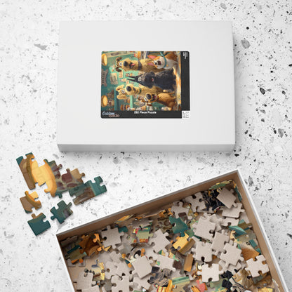 Dog Crew Bakery - Kitchen Scene, Animal Themed Puzzle for Adults, Fun Family Activity, Pet Lover Holiday Birthday Gift Puzzle The Puzzle Chest