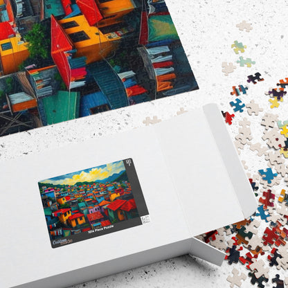 Rio de Janeiro Favela Jigsaw Puzzle for Adult Entertainment, Mindfulness Activity, Holiday Birthday Gift for Friends, Cityscape Puzzle Puzzle The Puzzle Chest