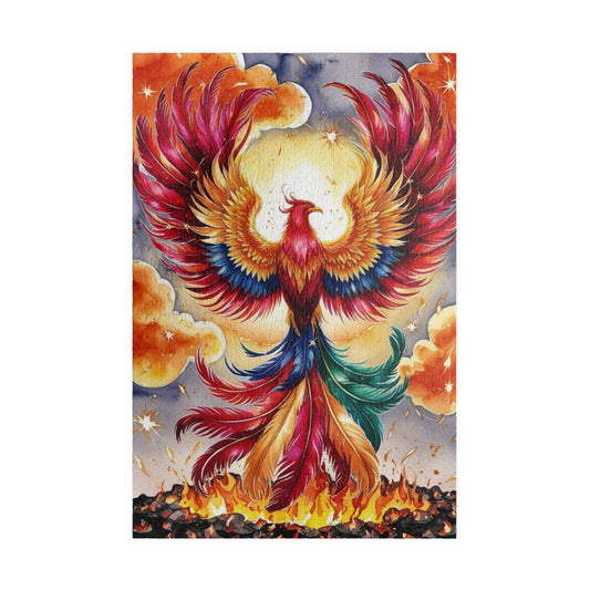 Phoenix Jigsaw Puzzle, Mythical Fire Bird, Folklore Art, Creative Gift for Adults and Kids, Mindfulness Activity, Birthday, Holiday Fun