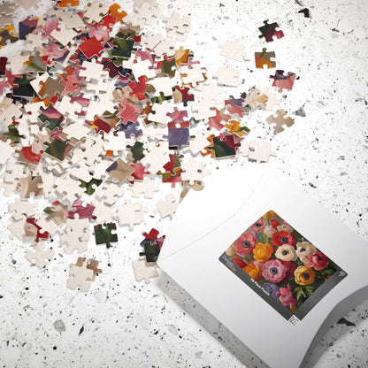 Colorful Anemone Bouquet Puzzle | Floral Jigsaw 110-1014 Pieces