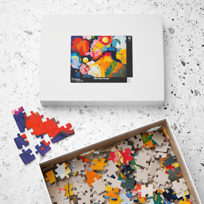 Vibrant Art Abstract Puzzle, Colorful Jigsaw Puzzle for Adults Puzzle The Puzzle Chest