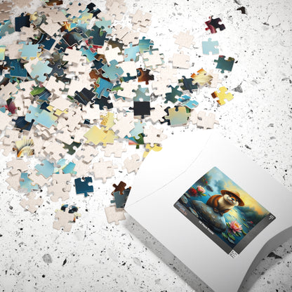 Adorable Otter Jigsaw Puzzle - Perfect for Family Fun, Gift for Nature Lover and Puzzle Enthusiasts, Brain Teaser Puzzle The Puzzle Chest