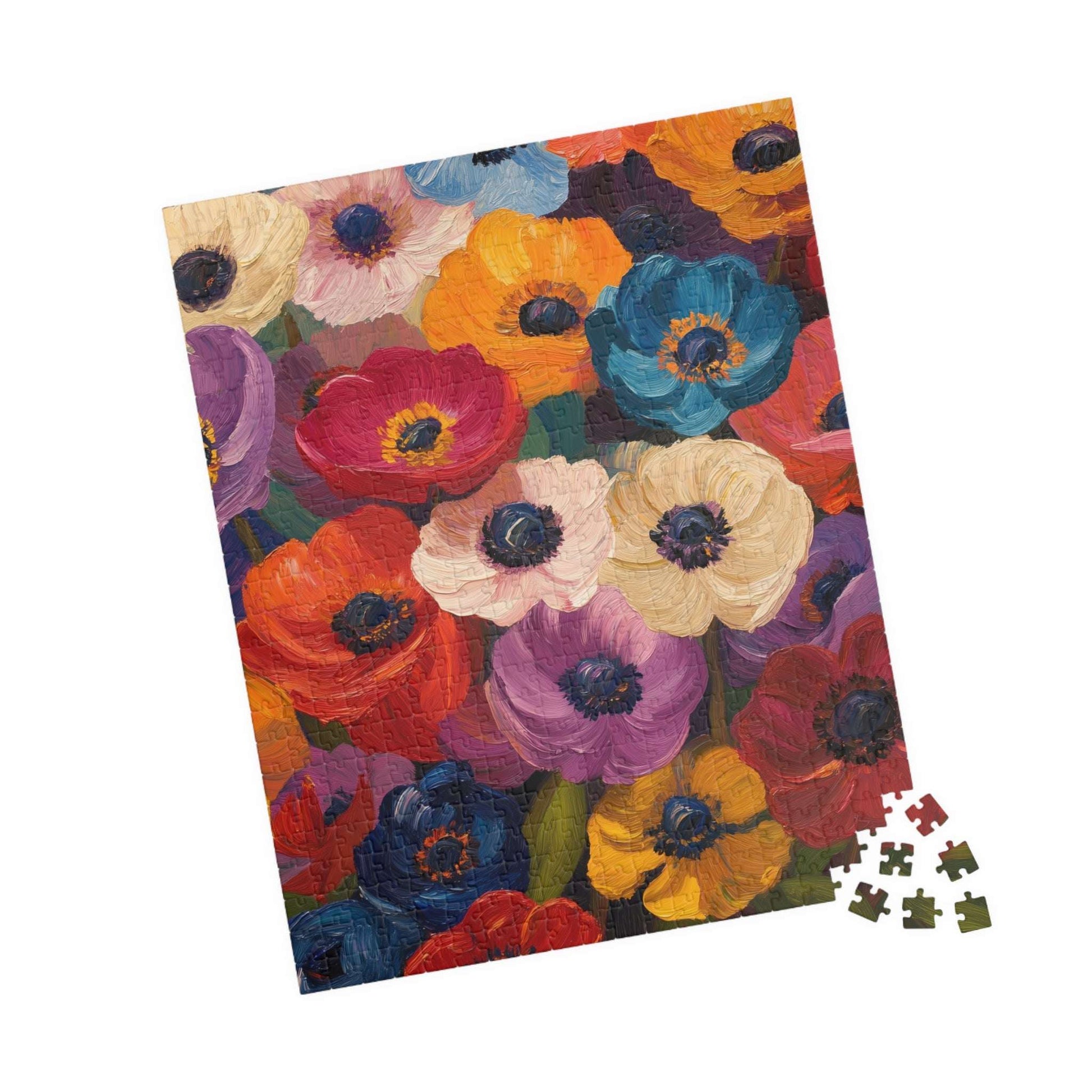 Colorful Anemone Bouquet Puzzle 110-1014-piece | Floral Jigsaw Puzzle