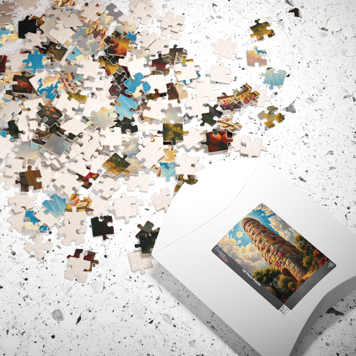 Epic Biblical Tower of Babel Jigsaw Puzzle, Biblical History Christian Symbolism, Ideal Gift for Religious Puzzle Lover and Art Enthusiast
