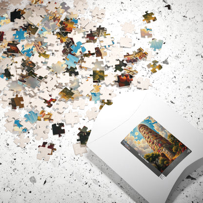 Epic Biblical Tower of Babel Jigsaw Puzzle, Biblical History Christian Symbolism, Ideal Gift for Religious Puzzle Lover and Art Enthusiast