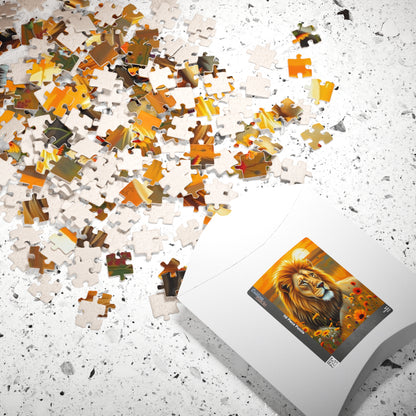 Majestic Lion Puzzle Stunning Wildlife Art, Challenging Jigsaw Game, Gift for Nature Lover Animal Enthusiast, Mindfulness Home Entertainment Puzzle The Puzzle Chest