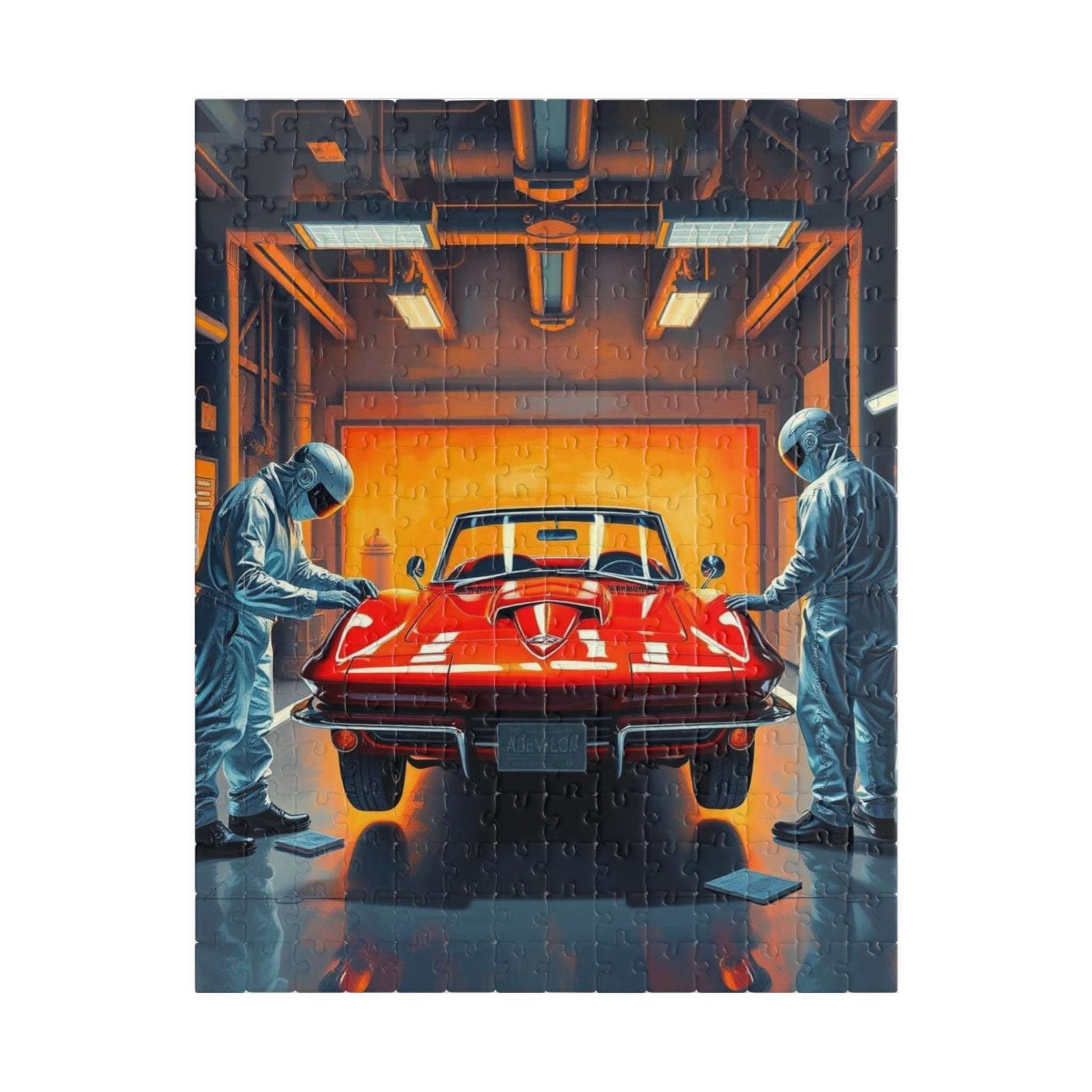 Classic Auto Restoration Puzzle, Nostalgic Vehicle Art Puzzle, Auto Enthusiast Gift 252 pcs (Vertical) Puzzle The Puzzle Chest