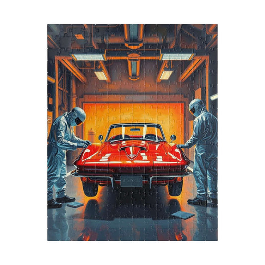 Classic Auto Restoration Puzzle, Nostalgic Vehicle Art Puzzle, Auto Enthusiast Gift, Vintage Car Lovers Puzzle, Engaging Family Activity 252 pcs (Vertical) Puzzle The Puzzle Chest