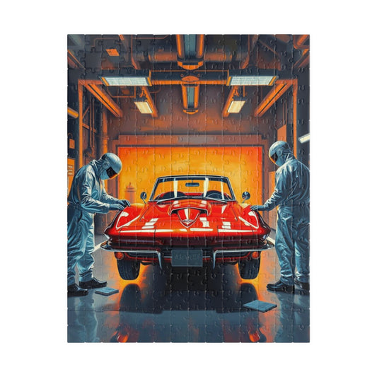 Classic Auto Restoration Puzzle, Nostalgic Vehicle Art Puzzle, Auto Enthusiast Gift, Vintage Car Lovers Puzzle, Engaging Family Activity 252 pcs (Vertical) Puzzle The Puzzle Chest