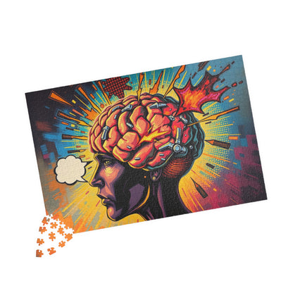 Creative Brain Puzzle - Pop Art Brainstorming Design, Perfect Gift for Puzzle Lovers, Meditation, Family Game Night, Mindfulness Activity Puzzle The Puzzle Chest