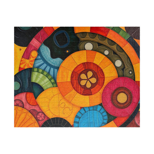 Vibrant Abstract Jigsaw Puzzle for Adults - Perfect for Family Game Night or Solo Fun, Gift for Art Lover, Home Entertainment 520 pcs (Horizontal) Puzzle The Puzzle Chest