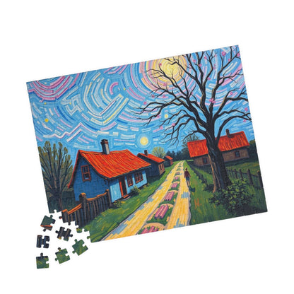 Vibrant Landscape Puzzle, Challenging Jigsaw Game, Stress Relief Activity, Family Game Night, Frameable Puzzle Artwork, Gift for Art Lovers Puzzle The Puzzle Chest