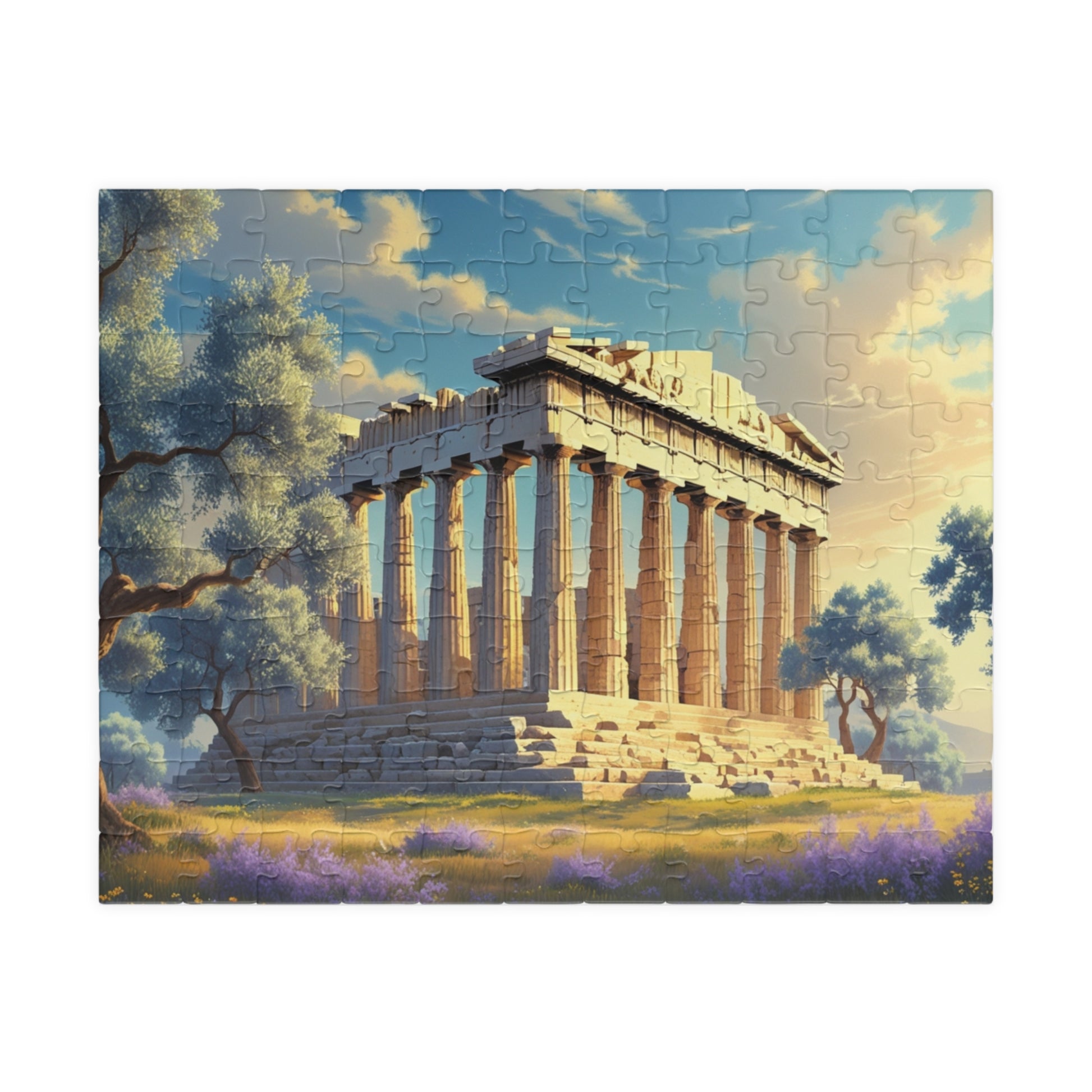 The Parthenon Jigsaw Puzzle - Athens Landmark, 110, 252, 520, 1014-piece Game Ideal for Game Nights, Solo Fun, Gift for Friends 110 pcs (Horizontal) Puzzle The Puzzle Chest