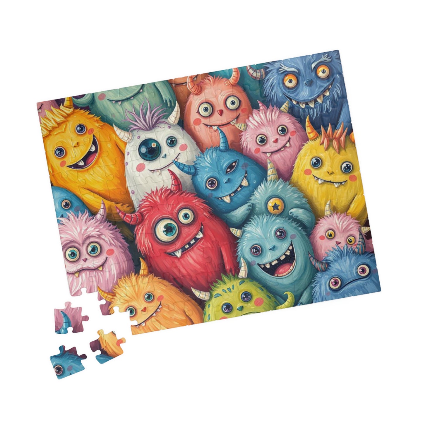Monster Mash Halloween Puzzle, Colorful Adult Jigsaw Game, Spooky Creatures Activity, Scary Cute Halloween Gift for Friends Puzzle The Puzzle Chest