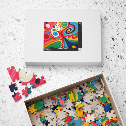 Vibrant Abstract Jigsaw Puzzle for Adult Entertainment Puzzle The Puzzle Chest