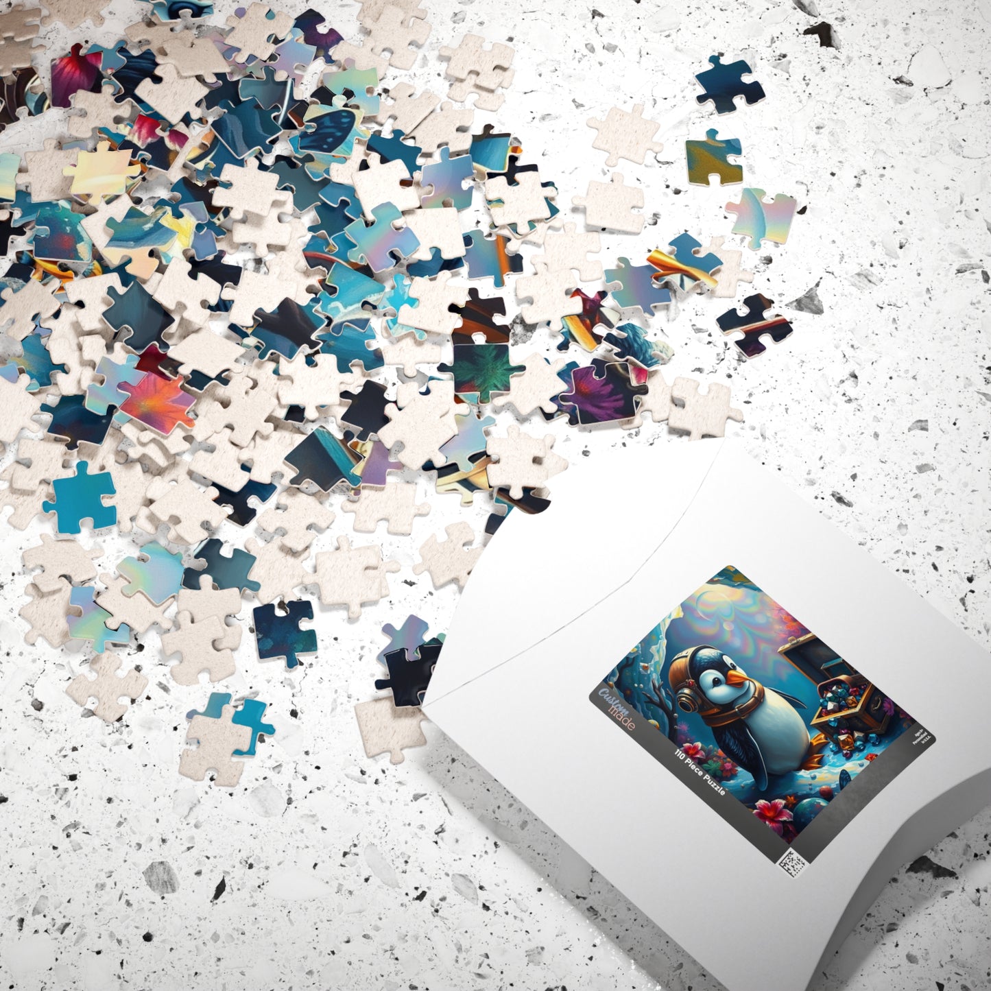 Whimsical Penguin Treasure Jigsaw Puzzle (110, 252, 520-piece) Puzzle The Puzzle Chest