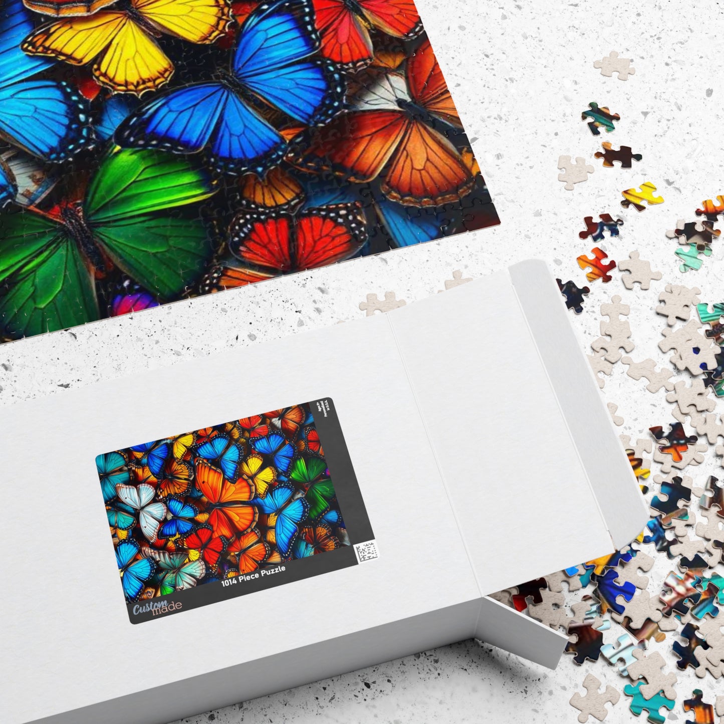 Chaotic Butterfly Collage Puzzle Jigsaw for Nature Lovers, Perfect Gift for Entomology Puzzle Lovers, Family Fun, Creative Hobby, Mental Exercise Puzzle The Puzzle Chest