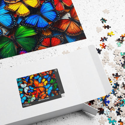 Chaotic Butterfly Collage Puzzle Jigsaw for Nature Lovers, Perfect Gift for Entomology Puzzle Lovers, Family Fun, Creative Hobby, Mental Exercise Puzzle The Puzzle Chest