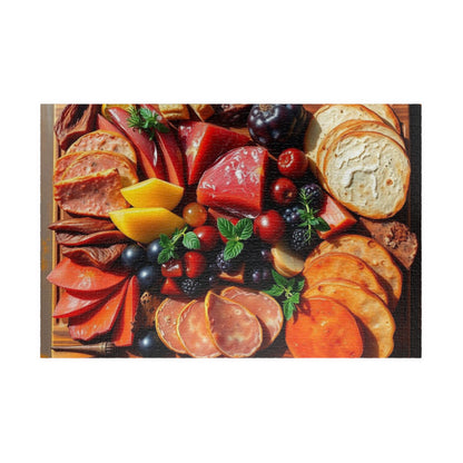 Gourmet Charcuterie Jigsaw Puzzle, Food Lover Gift, Family Game Night Brain Teaser, Unique Home Entertainment, Kitchen Table Activity 1014 pcs (Horizontal) Puzzle The Puzzle Chest