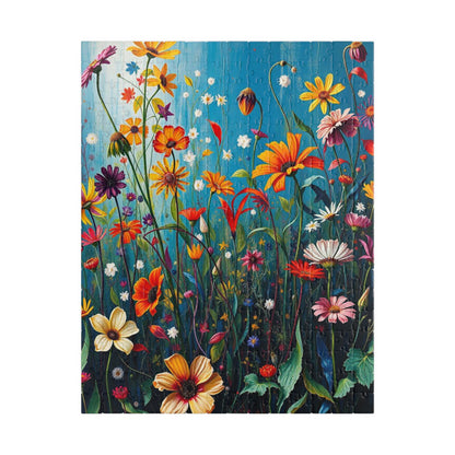 Floral Wildflower Jigsaw Puzzle, 110-1014 piece, Fun Family Activity, Unique Spring Gift for Friend Birthday Holiday, Puzzle Enthusiast 252 pcs (Vertical) Puzzle The Puzzle Chest