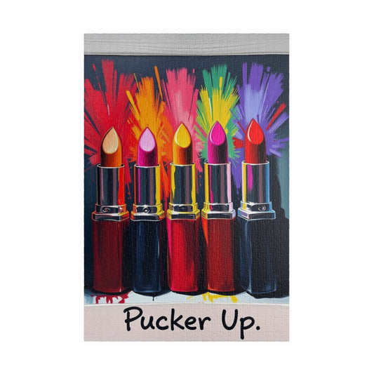 Lipstick Lover Puzzle - Pop Art Jigsaw Game for Adults, Fun Family Game, Artsy Challenge 1014 pcs (Vertical) Puzzle The Puzzle Chest