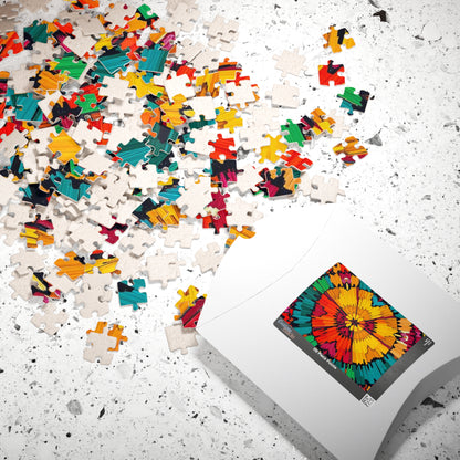 Colorful Mandala Jigsaw Puzzle - Engaging Family Activity, Quiet Home Entertainment, Gift for Friends, Indoor Fun, Mindfulness Puzzle Puzzle The Puzzle Chest
