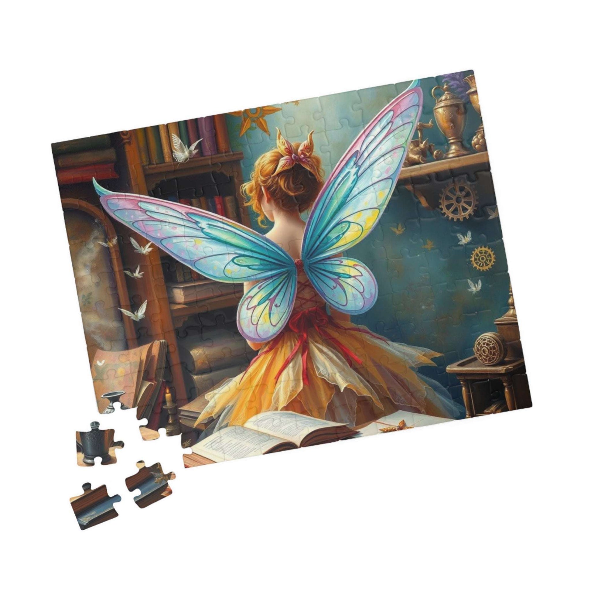 Fairy Steampunk Jigsaw Puzzle, Enchanting Adult Puzzle Lover Gift for Solo Fun or Family Activity, Birthday Holiday Gift Idea, Brain Teaser Puzzle The Puzzle Chest