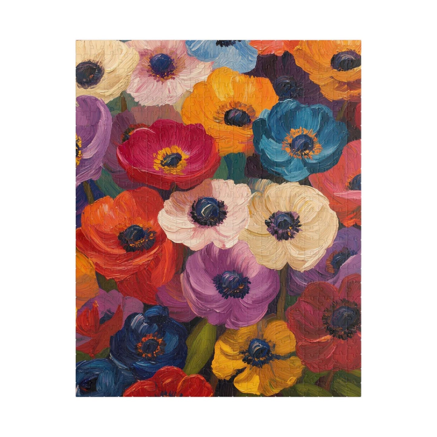 Colorful Anemone Bouquet Puzzle 110-1014-piece | Floral Jigsaw Puzzle