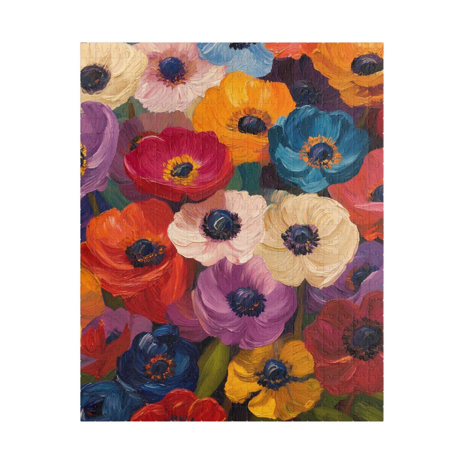 Colorful Anemone Bouquet Puzzle 110-1014-piece | Floral Jigsaw Puzzle