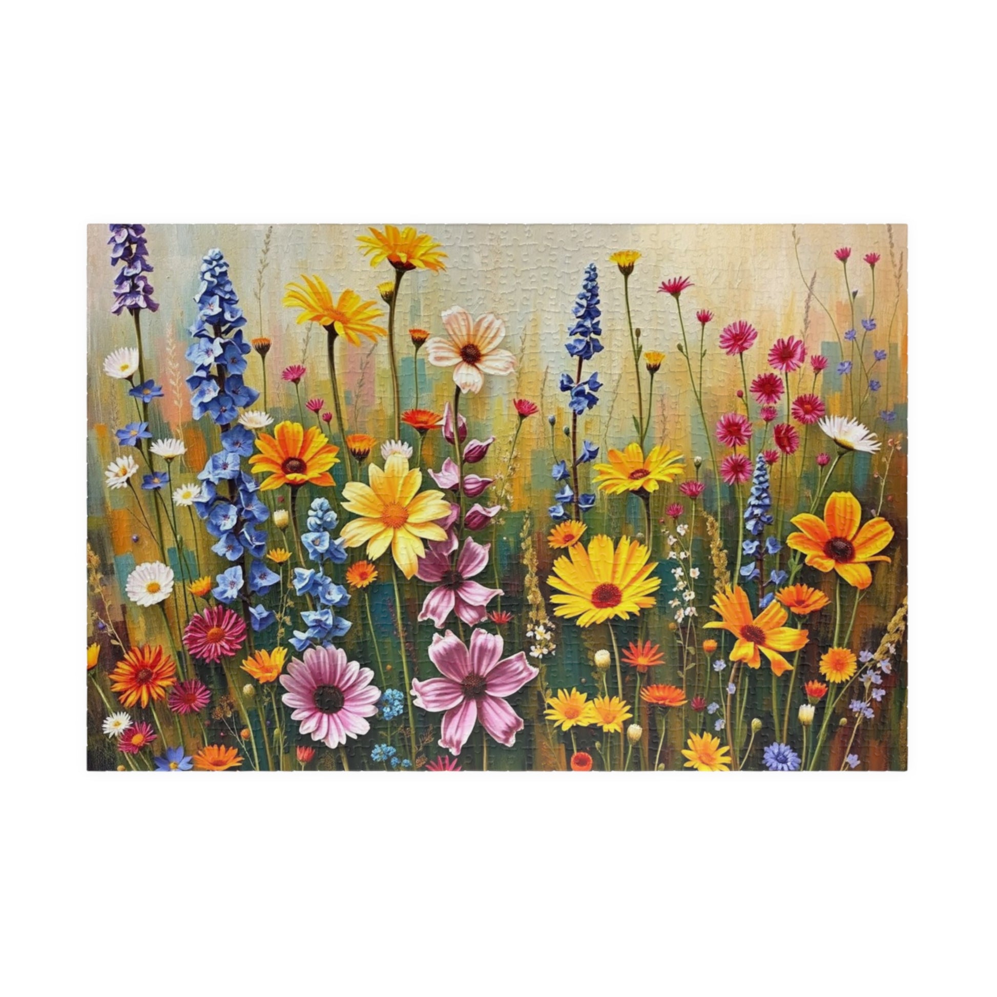 Vibrant Floral Puzzle, Flower Jigsaw Game for Adults Seniors, Family Fun Solo Activity, Mindfulness Gift for Nature Lovers Puzzle Fans 1014 pcs (Horizontal) Puzzle The Puzzle Chest