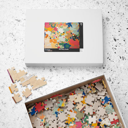 Colorful Abstract Jigsaw Puzzle for Unique Adult Gift Puzzle The Puzzle Chest
