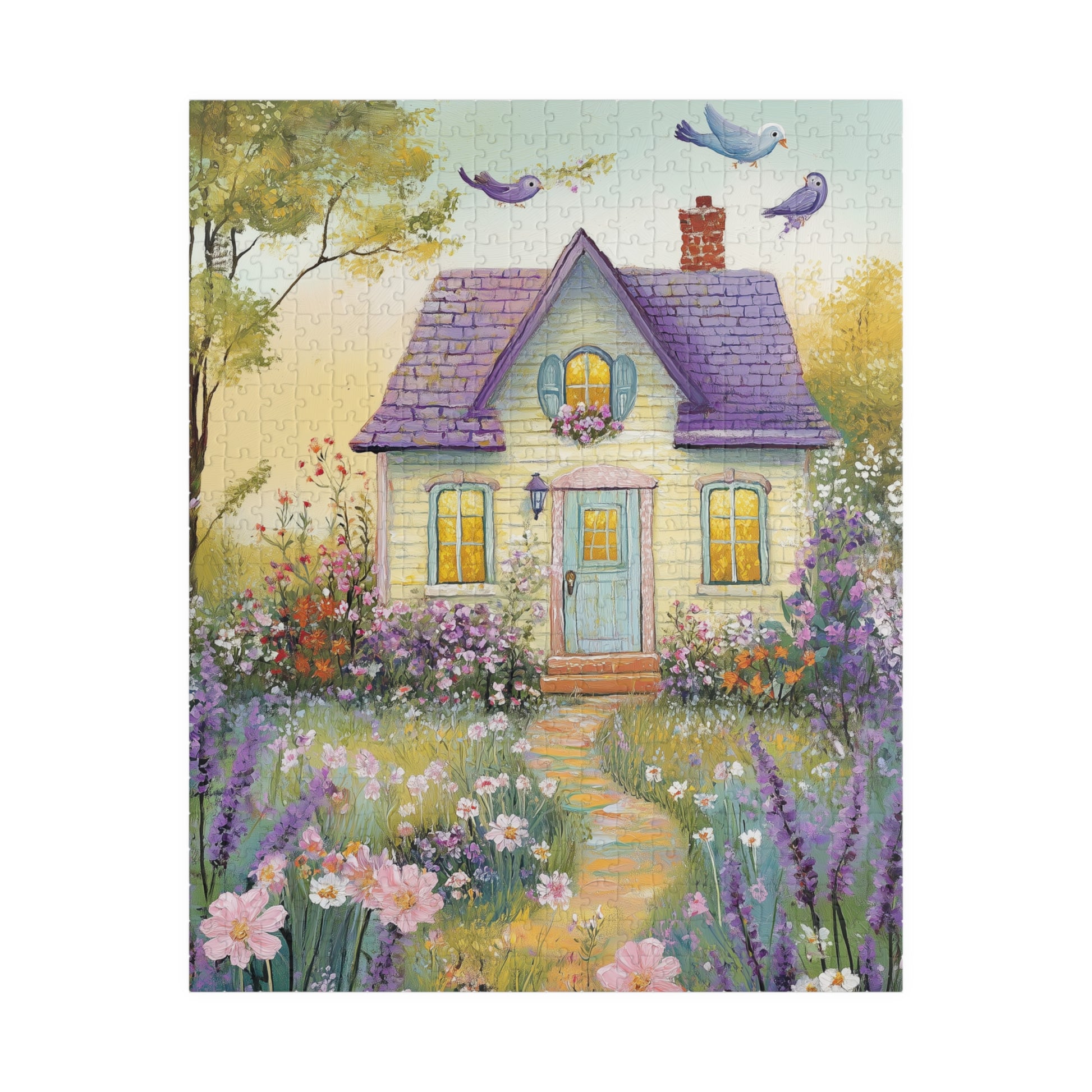 Whimsical Floral Cottage Jigsaw Puzzle Puzzle The Puzzle Chest
