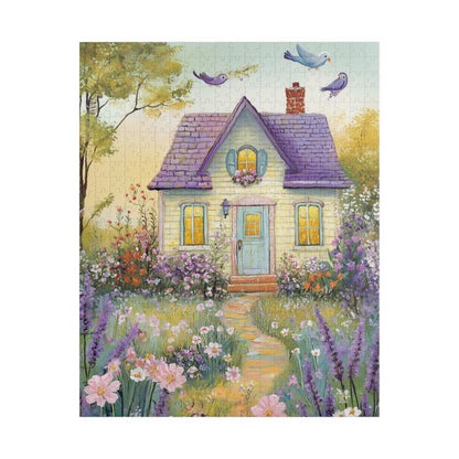 Whimsical Floral Cottage Jigsaw Puzzle Puzzle The Puzzle Chest