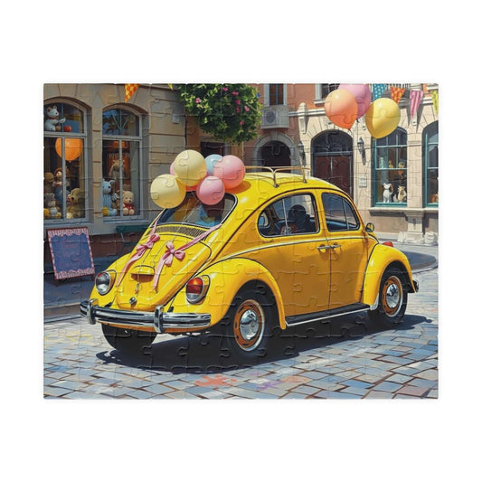 Lemonade Street Parade Vintage Car Puzzle, Retro Auto Jigsaw Game, Classic Vehicle Puzzle 110 pcs (Horizontal) Puzzle The Puzzle Chest