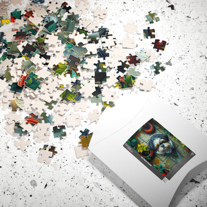 Whimsical Dog Jigsaw Puzzle - Shih Tzu, Gift for Pet Lovers, Family Fun Activity, Home Decor, Rainy Day Playtime, Animal Lovers Collection Puzzle The Puzzle Chest
