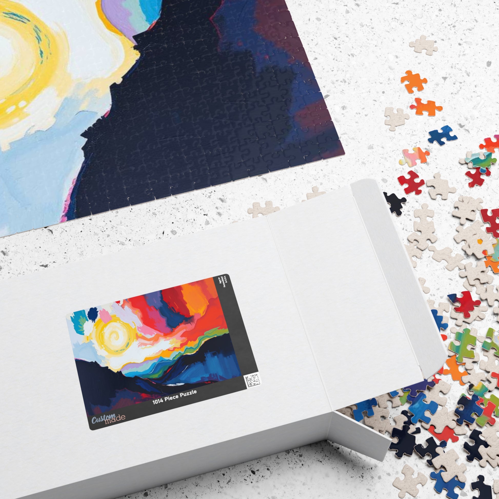 Colorful Landscape Puzzle - Abstract Jigsaw Game for Nature Lovers, Family Game Night, Mindful Activity, Home Entertainment Puzzle The Puzzle Chest