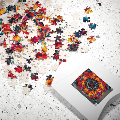 Vibrant Mandala Puzzle - Colorful Abstract Jigsaw Game Puzzle The Puzzle Chest