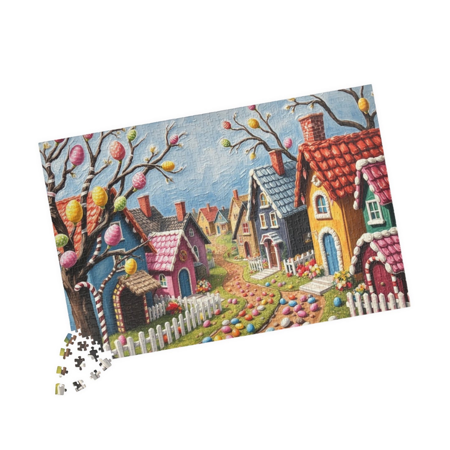 Easter Village Puzzle, Vibrant Spring Scene for Family Fun, 110-1014-Piece Jigsaw, Perfect for Holiday Gatherings, Gift Idea, Indoor Game Puzzle The Puzzle Chest