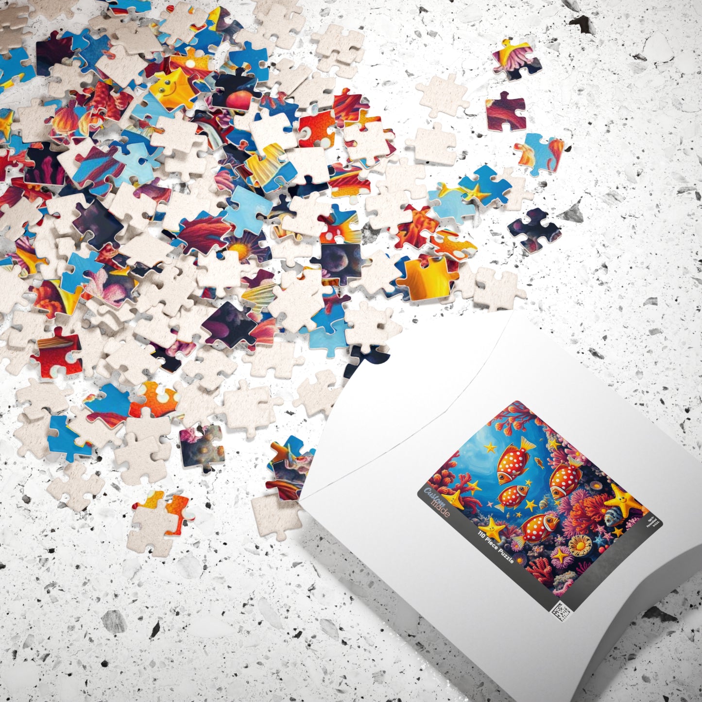 Ocean Puzzle with Tropical Fish, Colorful Underwater Jigsaw Puzzle for Adult, Fun Family Activity, Creative Birthday Holiday Gift for Friend Puzzle The Puzzle Chest